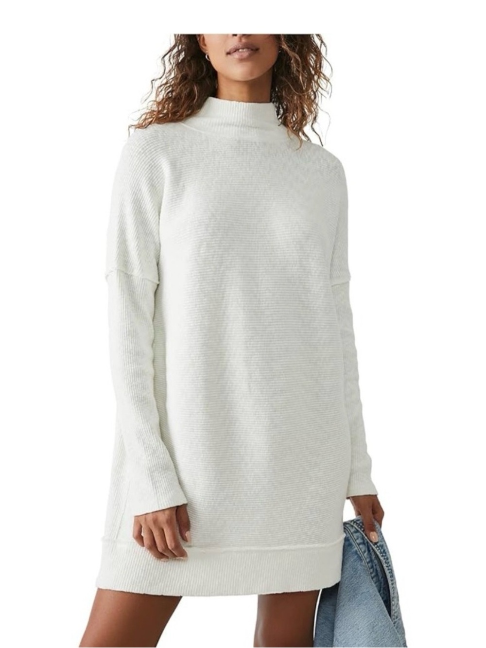 Free People We The Free Casey Tunic Sweater Ivory large